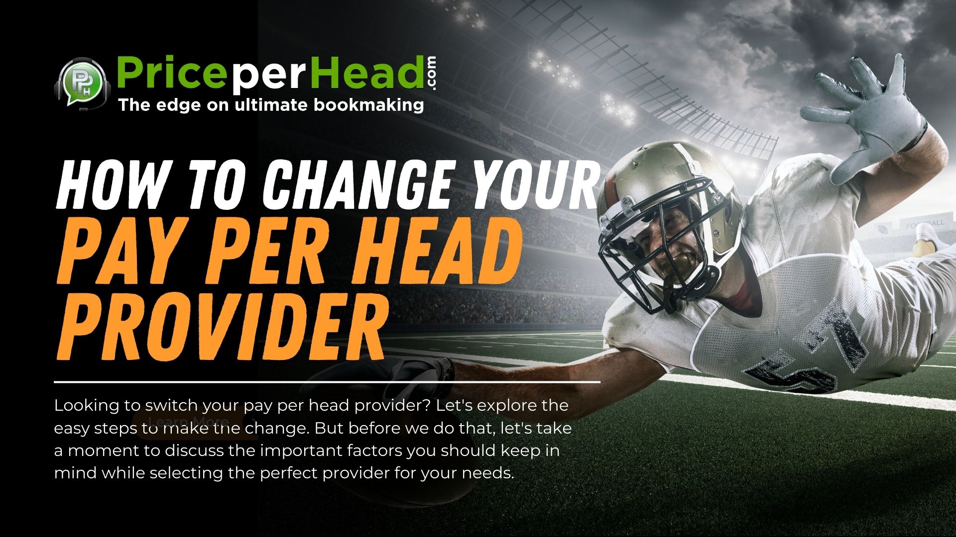 how to change your pay per head provider, price per head