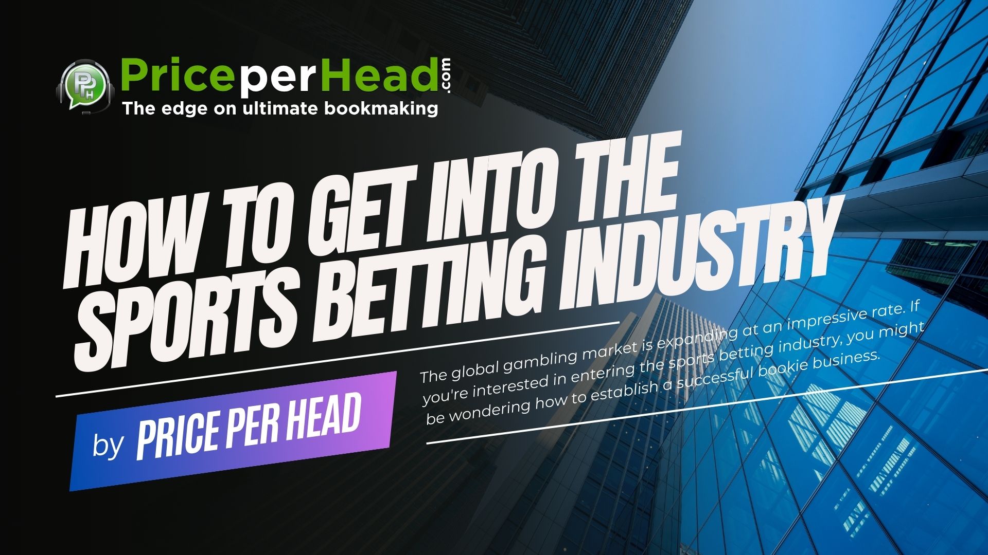 how to get into the sports betting industry, price per head, bookie software