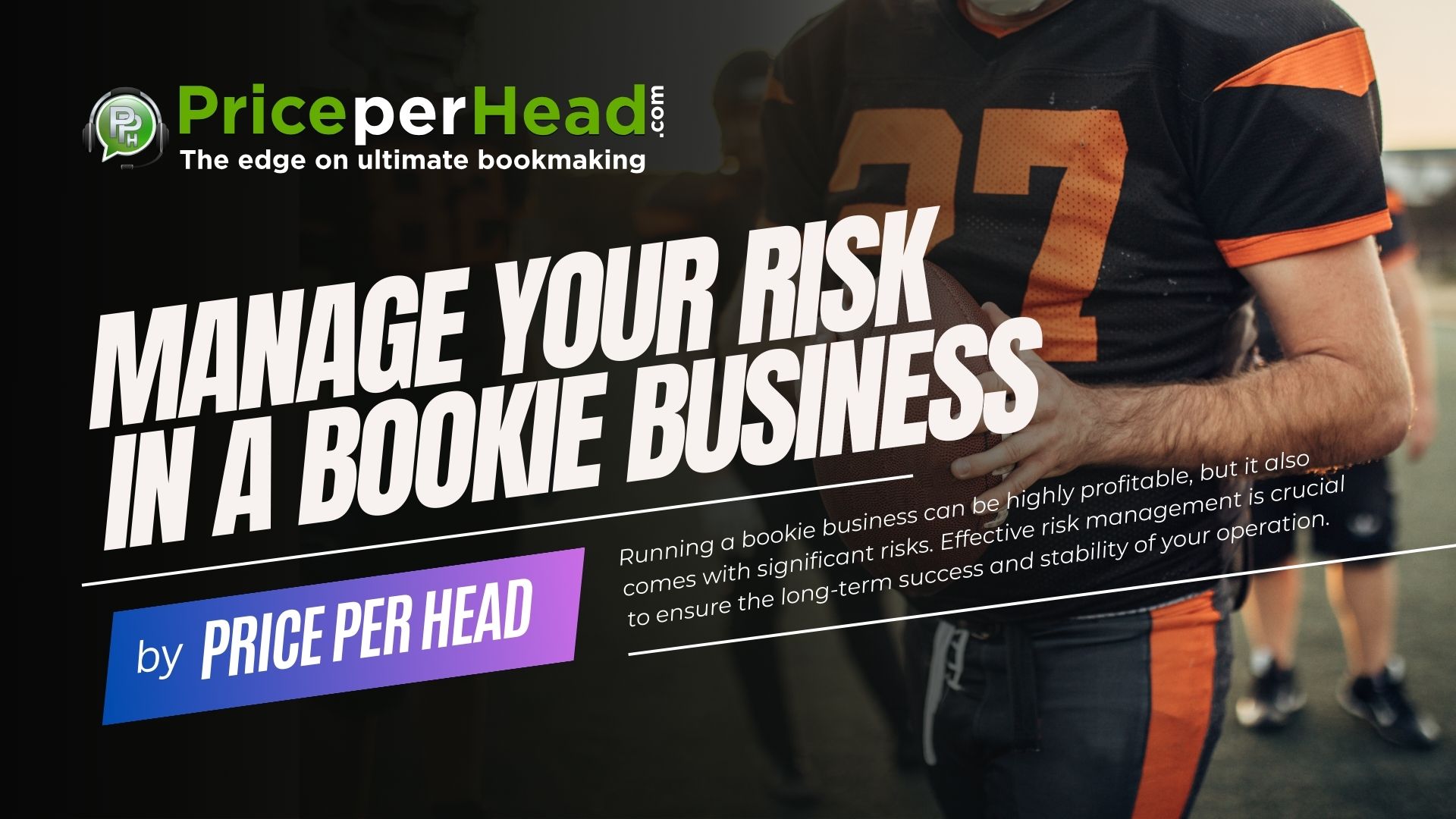 manage your risk in a bookie business, price per head, bookie software