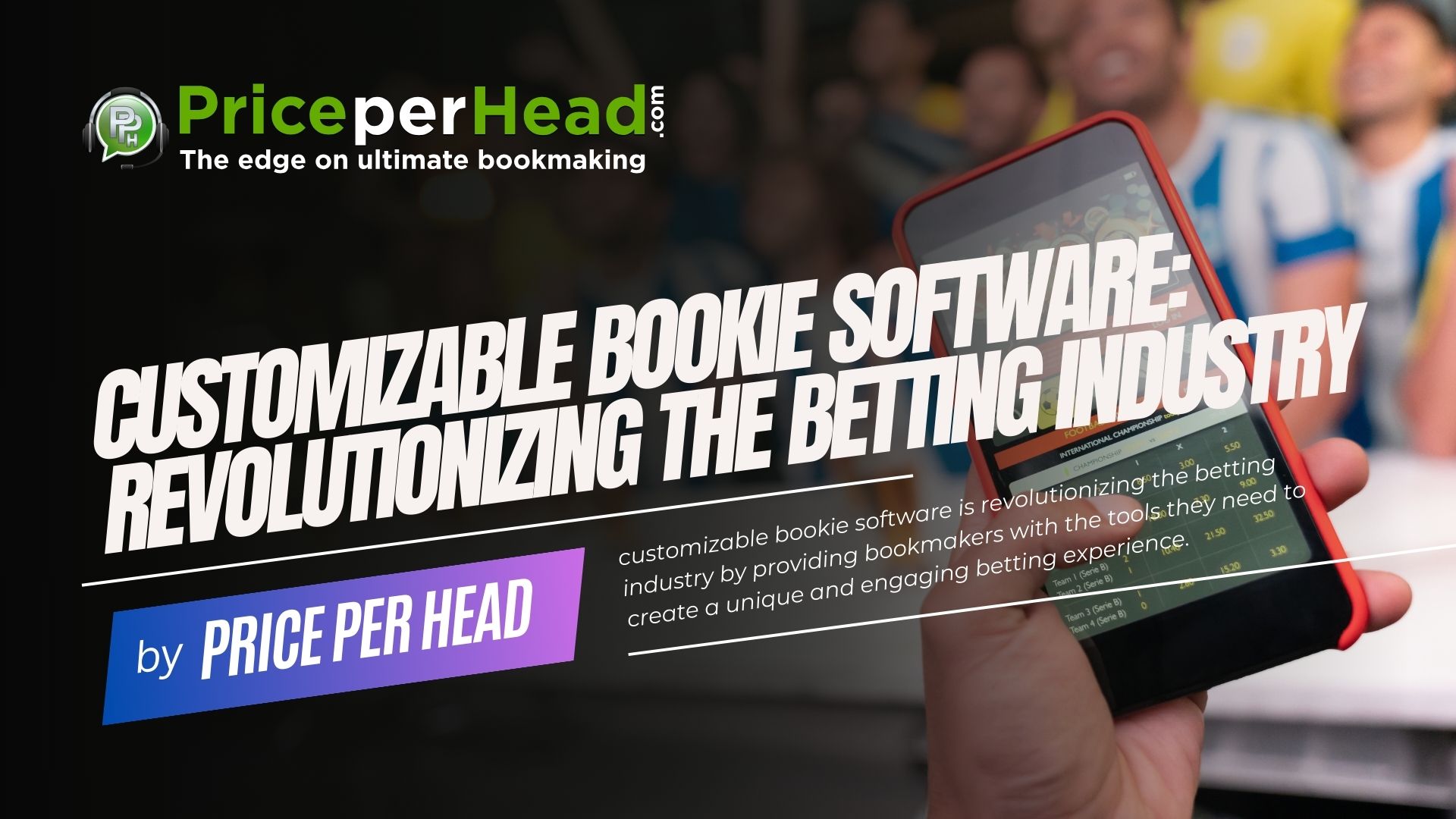 customizable bookie software: revolutionizing the betting industry, price per head, pay per head services