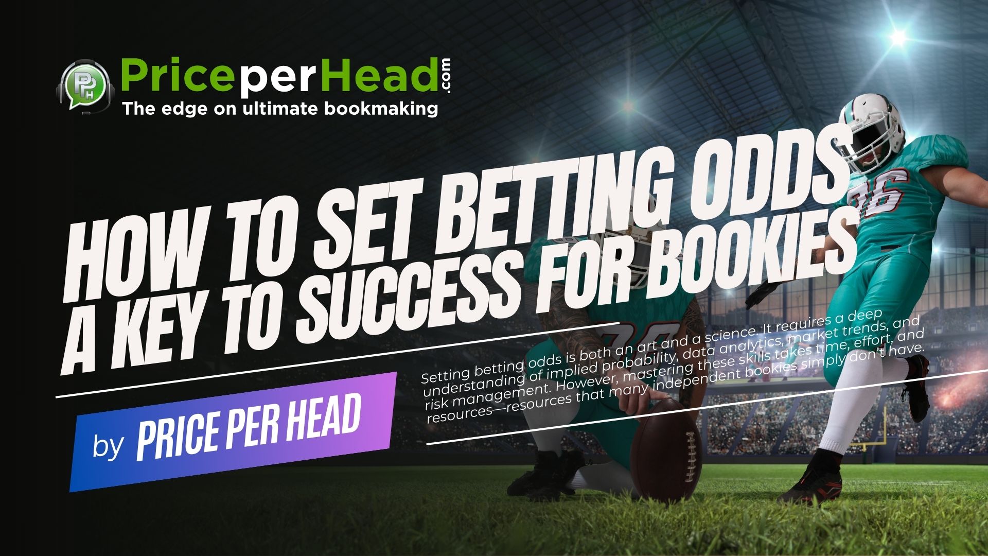 How to Set Betting Odds: A Key to Success for Bookies. Price per Head, Bookie Software.